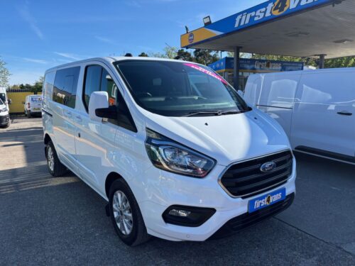 2023/73 FORD TRANSIT CUSTOM 300 LIMITED L1 H1 2.0 TDCi 130 CREW VAN  ** SAMEDAY DRIVE-AWAY **